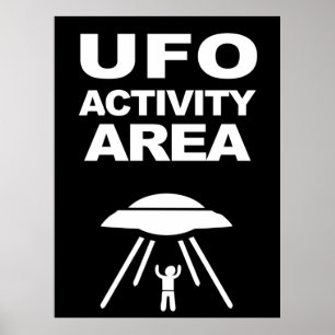 UFO活動領域、オタク系のデザイン ポスター