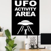 UFO活動領域、オタク系のデザイン ポスター (ホームオフィス)