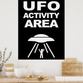 UFO活動領域、オタク系のデザイン ポスター (キッチン)