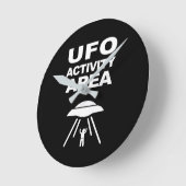 UFO活動領域、オタク系のデザイン ラウンド壁時計 (傾斜)