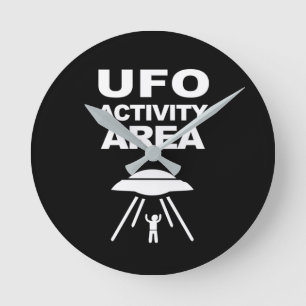UFO活動領域、オタク系のデザイン ラウンド壁時計