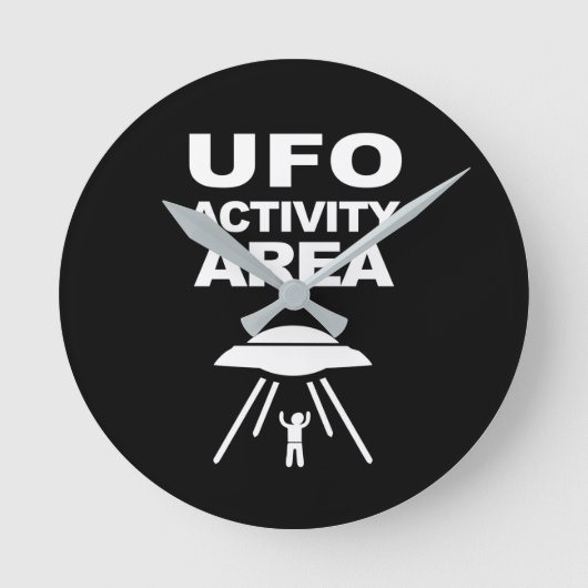 UFO活動領域、オタク系のデザイン ラウンド壁時計 (正面)