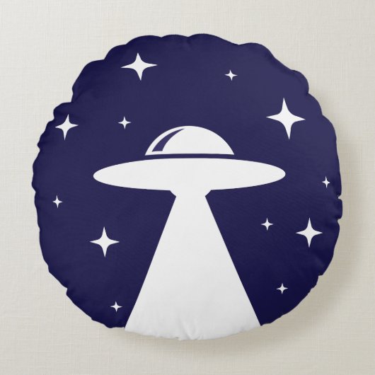 UFO満天の夜空 ラウンドクッション (正面)