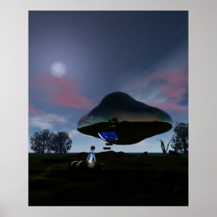 UFO牛の切断ポスター ポスター