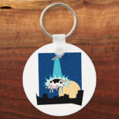 UFO牛の誘拐 キーホルダー (正面)