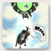 UFO牛の誘拐 コースター (正面)