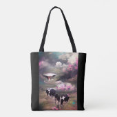 UFO牛の誘拐 トートバッグ (裏面)