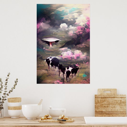 UFO牛の誘拐 ポスター (キッチン)
