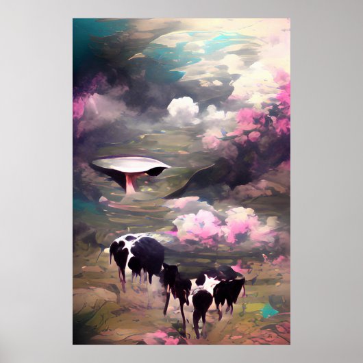 UFO牛の誘拐 ポスター (正面)