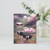 UFO牛の誘拐 ポストカード (スタンド正面)