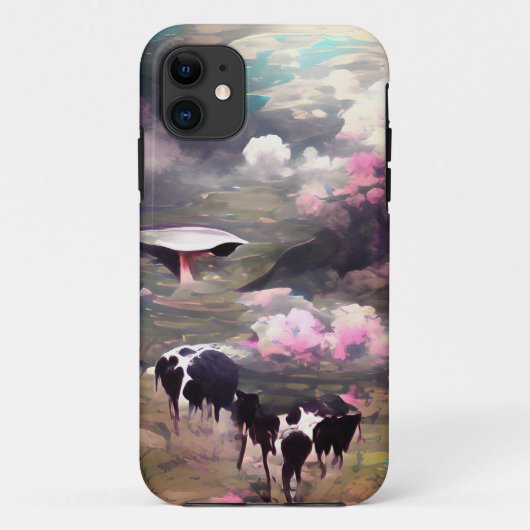 UFO牛の誘拐 Case-Mate iPhoneケース (裏面)