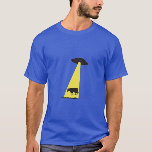 UFO牛の誘拐 Tシャツ (正面)