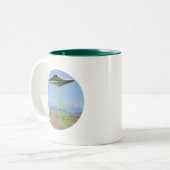 UFO牛を作る – 最も優れたコーヒーカップ ツートーンマグカップ (正面左)