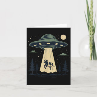UFO牛誘拐エイリアンビーム 楽しい農場の動物 カード