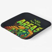 UFO白熱［赤熱］光を放つが領域51を越えて現れる ペーパープレート (傾斜あり)