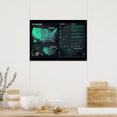 UFO目撃インフォグラフィック28インチx 20インチポスター(マット) ポスター (キッチン)