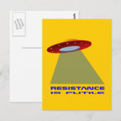 UFO着陸 ポストカード (正面/裏面)