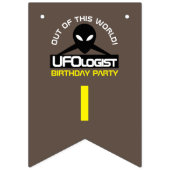 UFO研究者パーティー、誕生日 バンティングフラッグ (第3の旗)