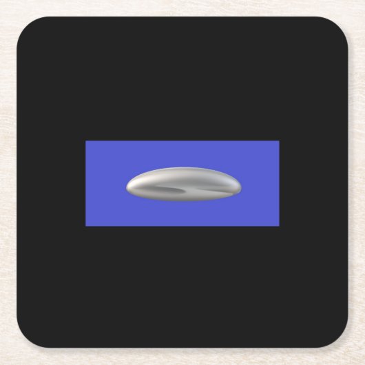 UFO祝祭パーティー スクエアペーパーコースター (正面)