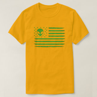 UFO米国国旗 Tシャツ