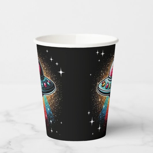 UFO紙カップ！ 紙コップ (左)