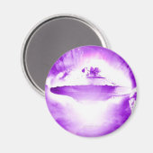 UFO紫色の着弾磁石 マグネット (正面/裏面)