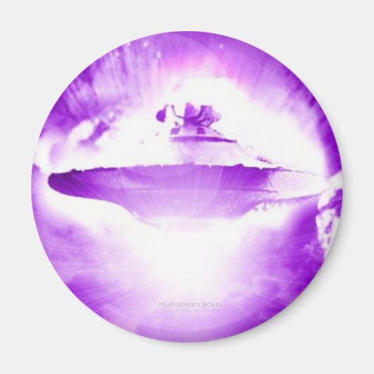 UFO紫色の着弾磁石 マグネット (正面)