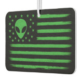UFO統一された州フラグエイリアン カーエアーフレッシュナー (左)