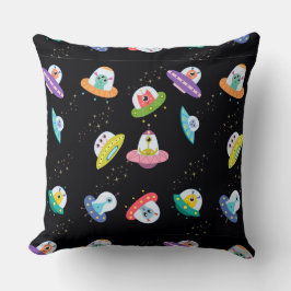 UFO船のパターン クッション