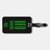 UFO荷物おもしろいタグパーソナライズされたギフト ラゲッジタグ (裏面横)