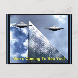 UFO訪問地球はがき ポストカード