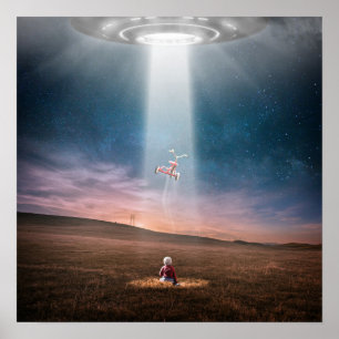 UFO誘おもしろい拐三輪車 ポスター