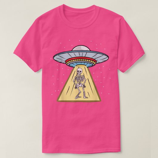 Ufo誘拐スケルトンカイロプラクターTシャツ Tシャツ (デザイン正面)