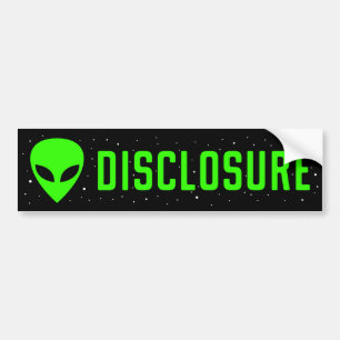 UFO開示 バンパーステッカー