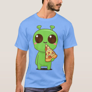 Ufo食べかわいいおもしろいエイリアン日本のマンガ Tシャツ