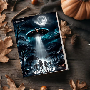 UFO エイリアン襲撃 今年のハロウィンは恐怖 シーズンカード