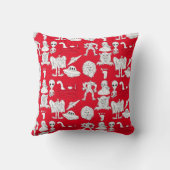 UFO,エイリアン，ビッグフット暗号誕生日 クッション (裏面)