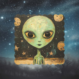 UFO エイリアン ペーパーコースター