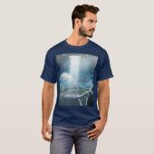 UFO エイリアン 宇宙船 ヒッチハイカー Tシャツ (正面フル)