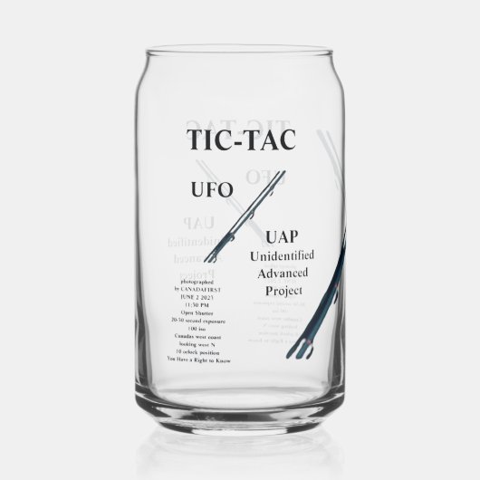 UFO ガラス缶 (正面)