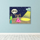 UFO キャンバスプリント (インサイチュ (ウッドフロア))