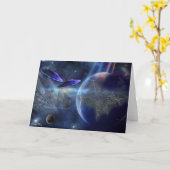 UFO – グリーティングカード (黄色い花)