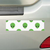 UFO「シームレス絵文字」 バンパーステッカー (車上)