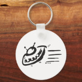 UFO – ソーサー飛んでいる – 宇宙船 キーホルダー (正面)