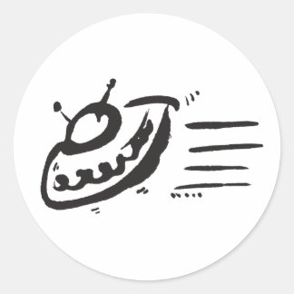 UFO – ソーサー飛んでいる – 宇宙船 ラウンドシール