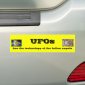 UFO バンパーステッカー (車上)