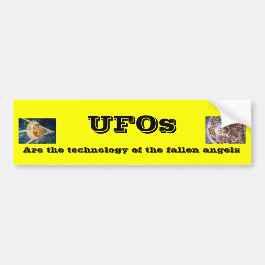 UFO バンパーステッカー (正面)