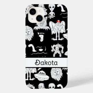 UFO、パーソナライズされたエイリアン、Bigfoot Cryptid Case-Mate iPhone 14 Plusケース