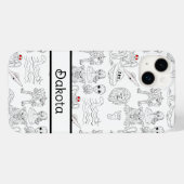 UFO、パーソナライズされたエイリアン、Bigfoot Cryptid Case-Mate iPhoneケース (裏面 (横))