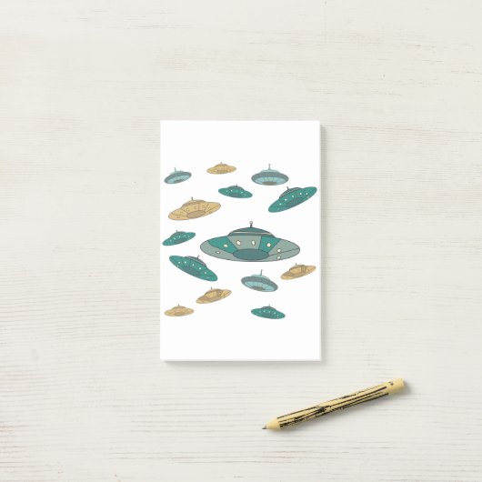 UFO ポストイット (デスク上)